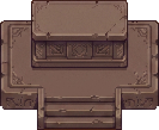 AI-generated image: an altar